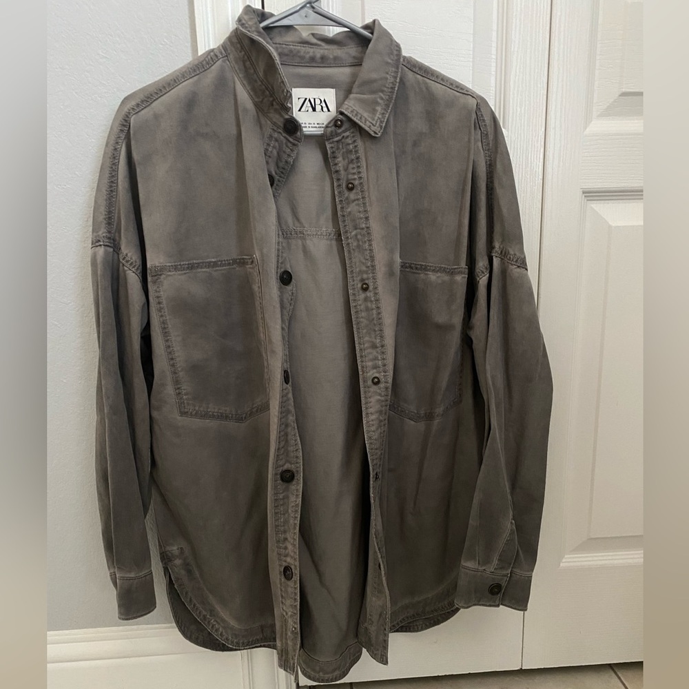 Zara Dark Grey Jean Jacket